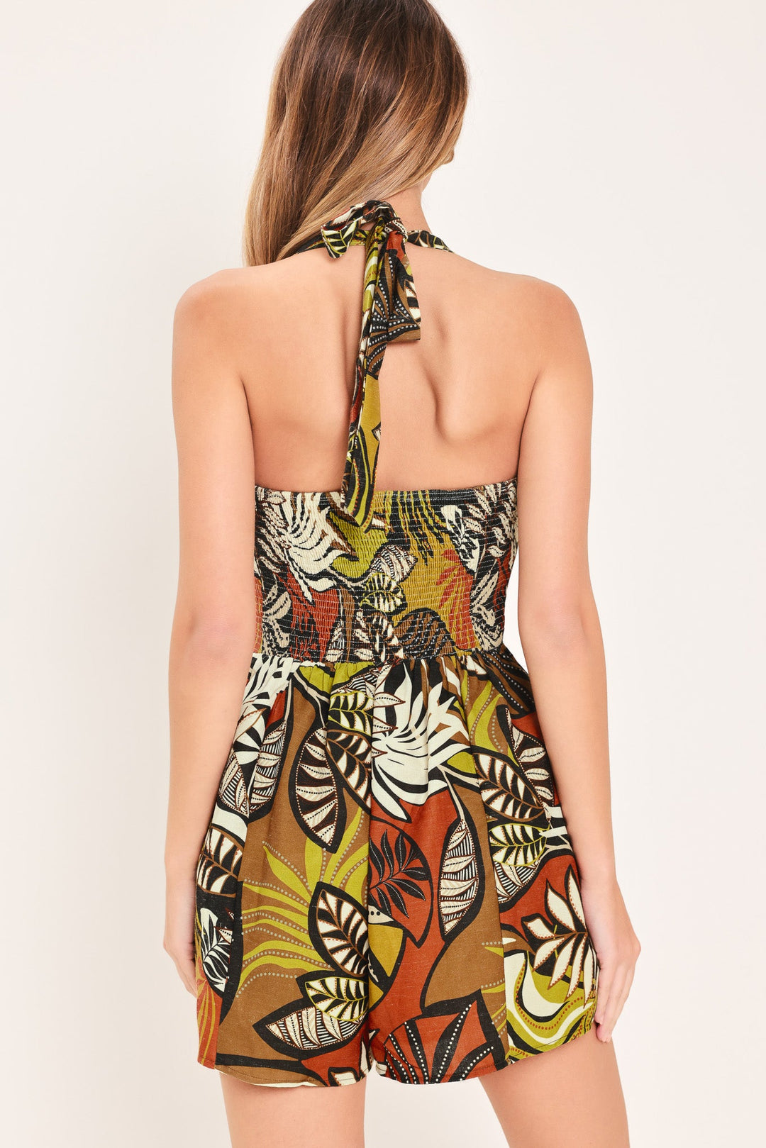 Vida Romper in BROWN MULTI