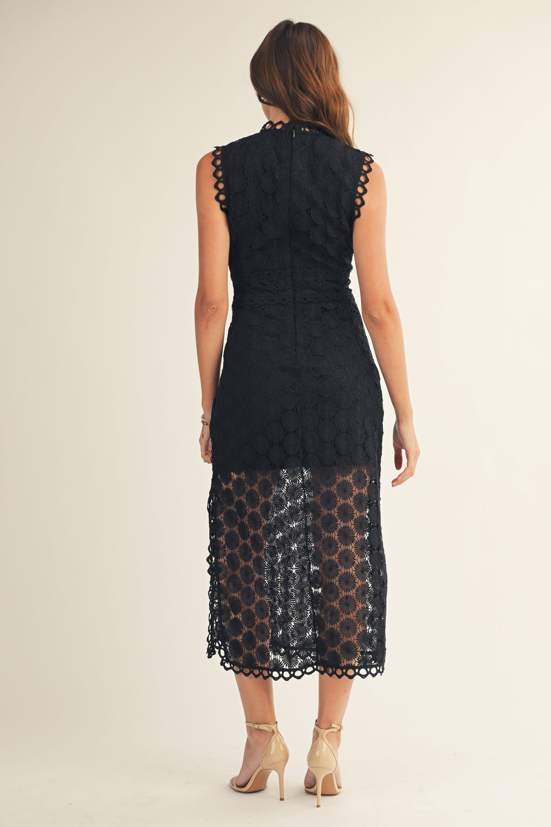 Dotted Overlay Dress