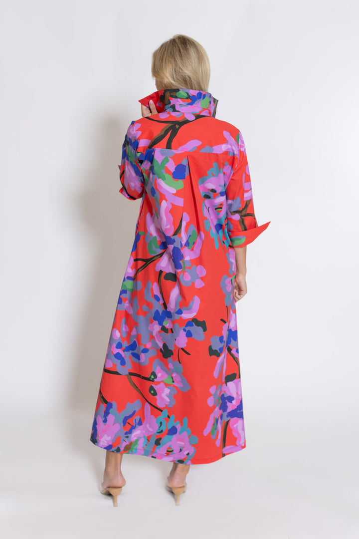 Miss Scarlet Ruthie Shirt Dress - Scarlet Multi