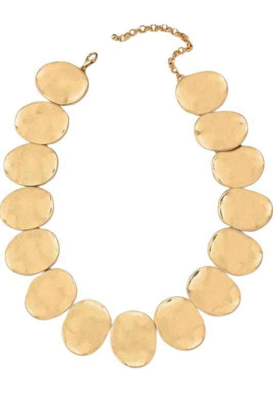 Gold Stone Statement Necklace