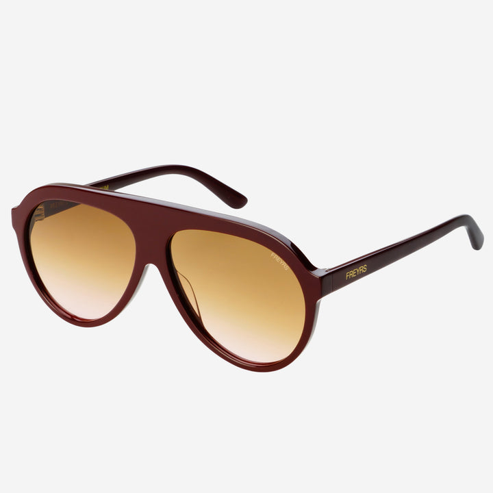 Maxwell Aviator Sunglasses - Burgundy