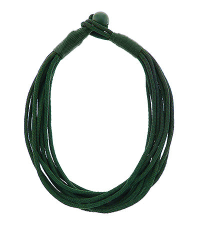 Fine Rope Green Necklace
