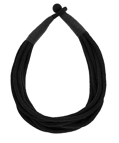 Multi Rope Black Necklace