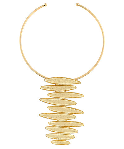 Gold Bold Statement Necklace - Gold