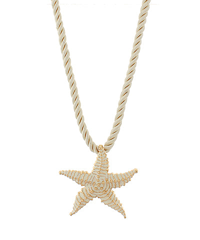 Starfish Rope Pendant Necklace