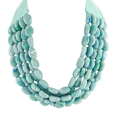 Turquoise Garden Statement Necklace - Turquoise