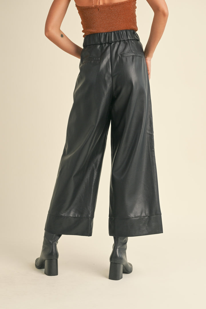 Sage Leather Pants