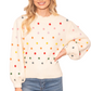 Rainbow Pom Pom Sweater