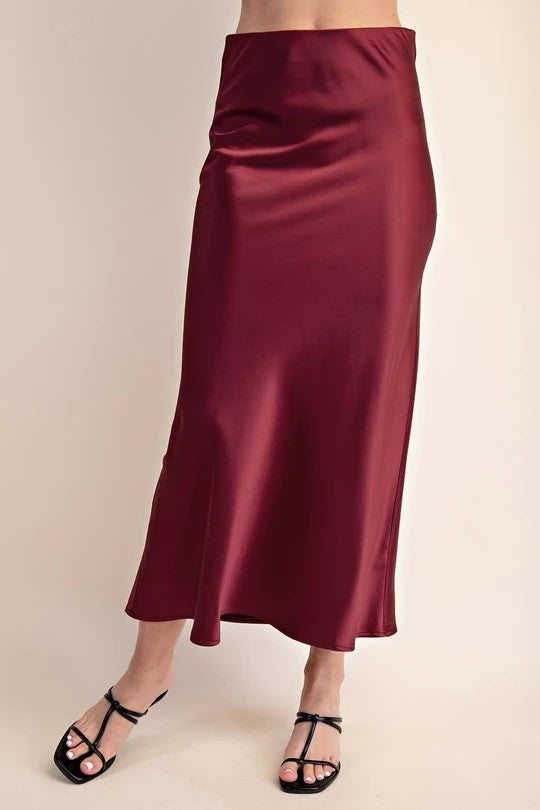 Rhea Skirt - Burgundy