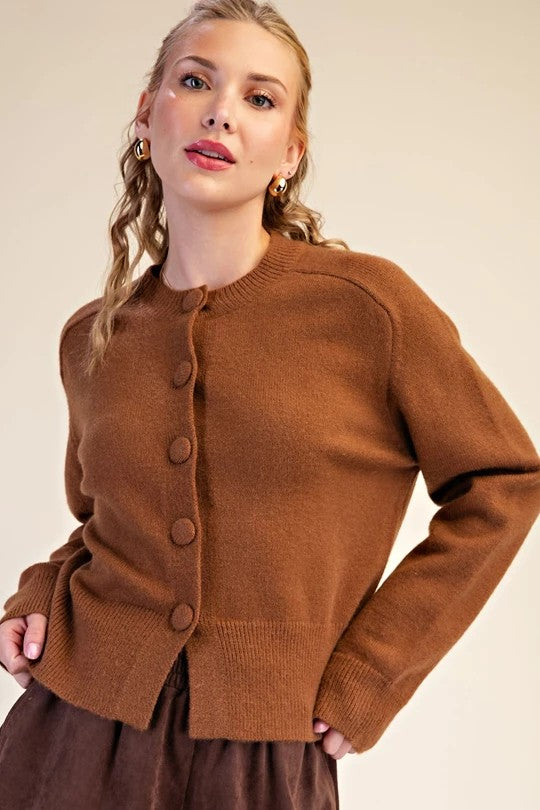Ottilie Cardigan - Camel