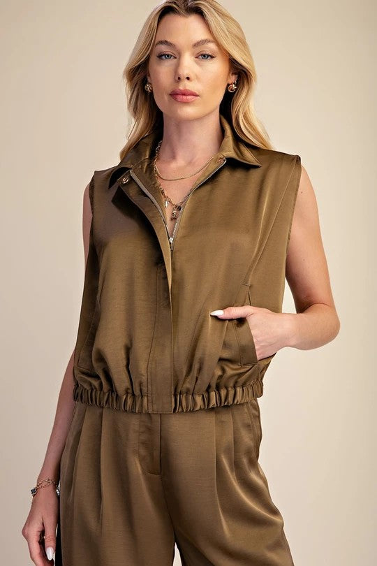 Hester Vest - Olive