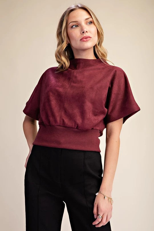 Ines Top - Burgundy