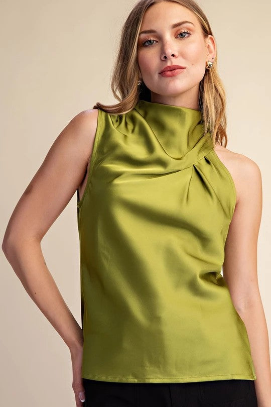 Xenia Top - Olive