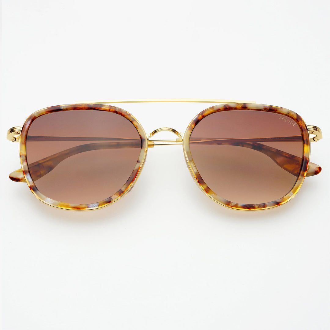 Weston Round Sunglasses - Brown Pearl