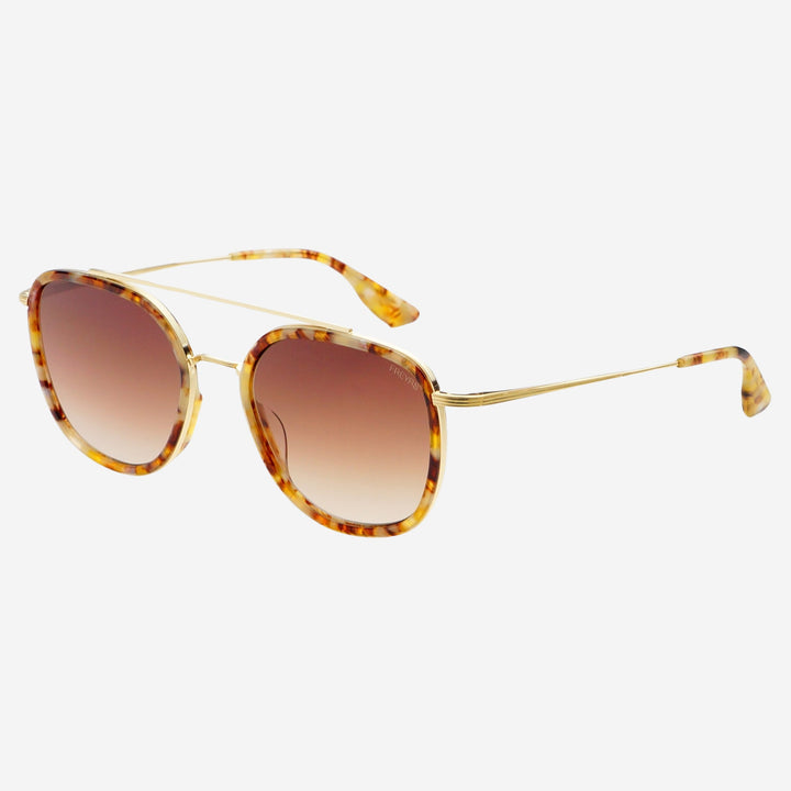 Weston Round Sunglasses - Brown Pearl