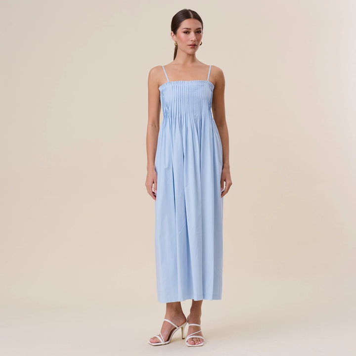Sky Pintuck Dress