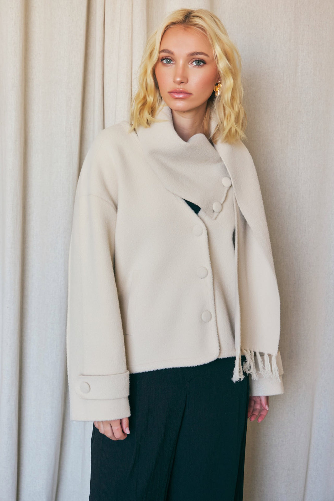 Scarf Cardigan Jacket