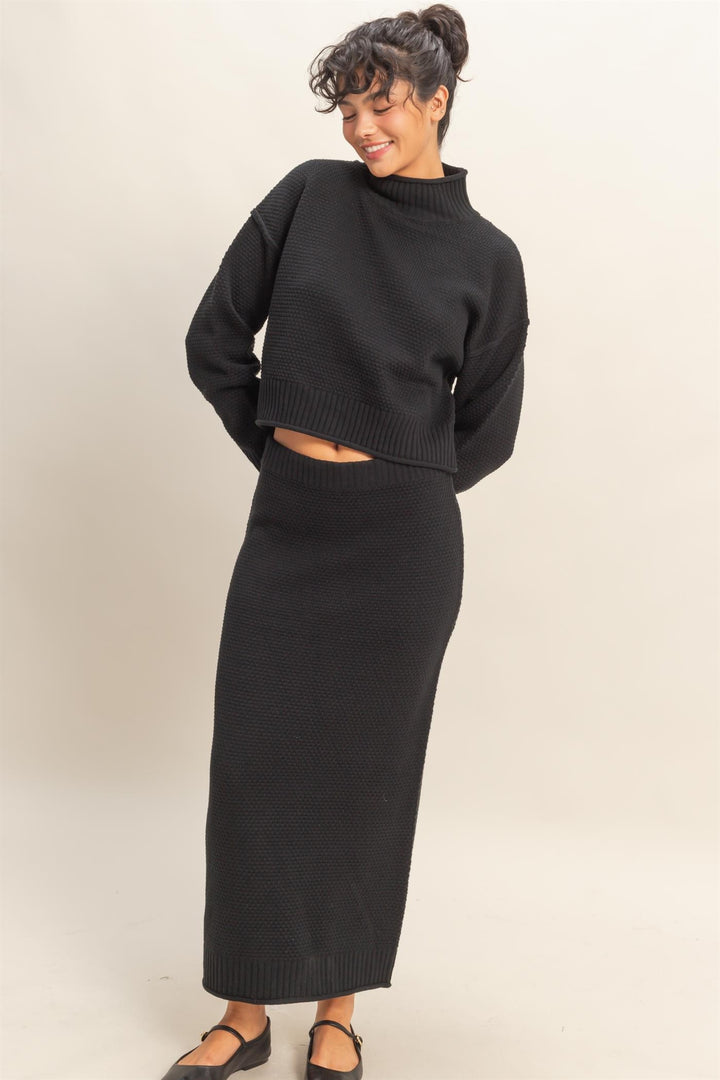 Knit Sweater Skirt Set