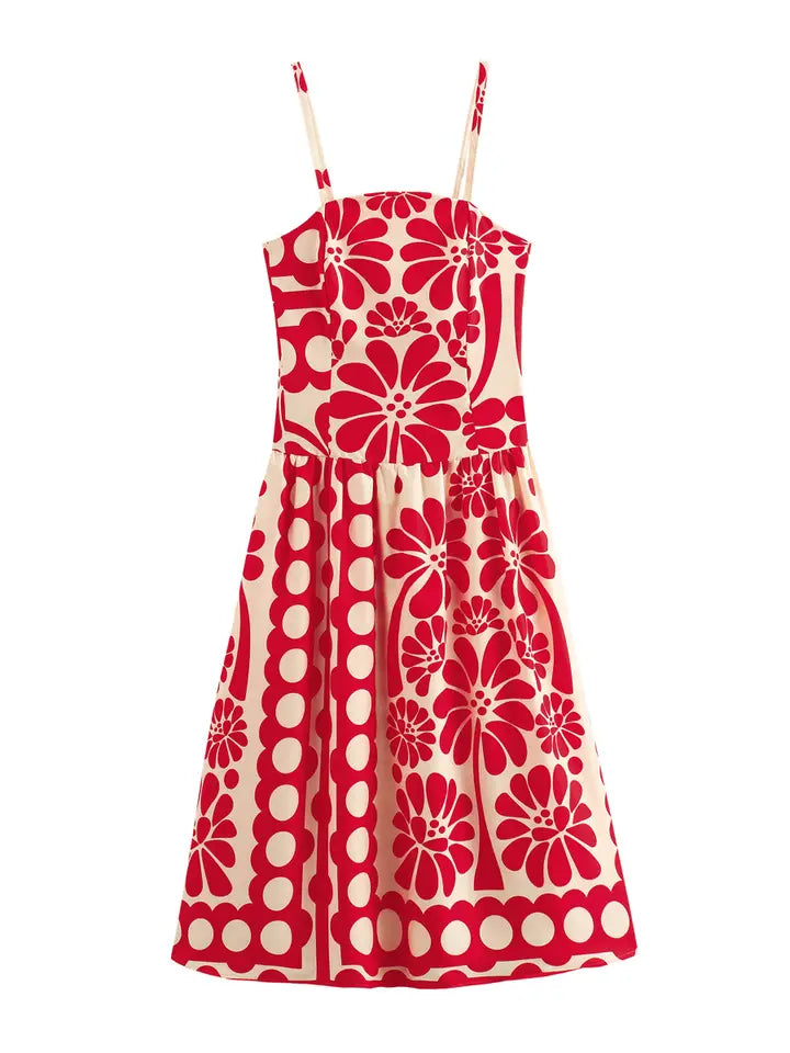 Red Blossom Dress