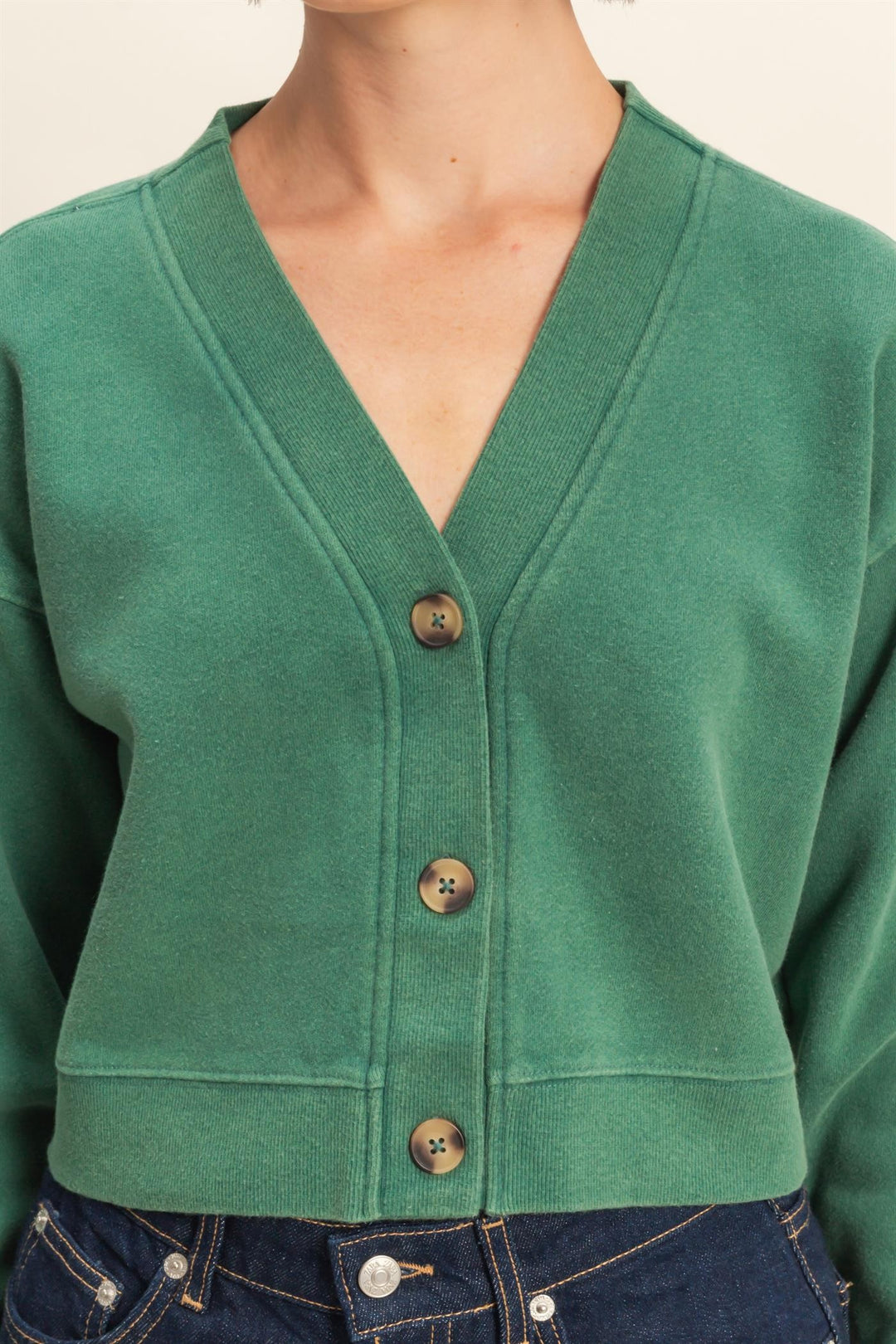 Sweatshirt Cardigan