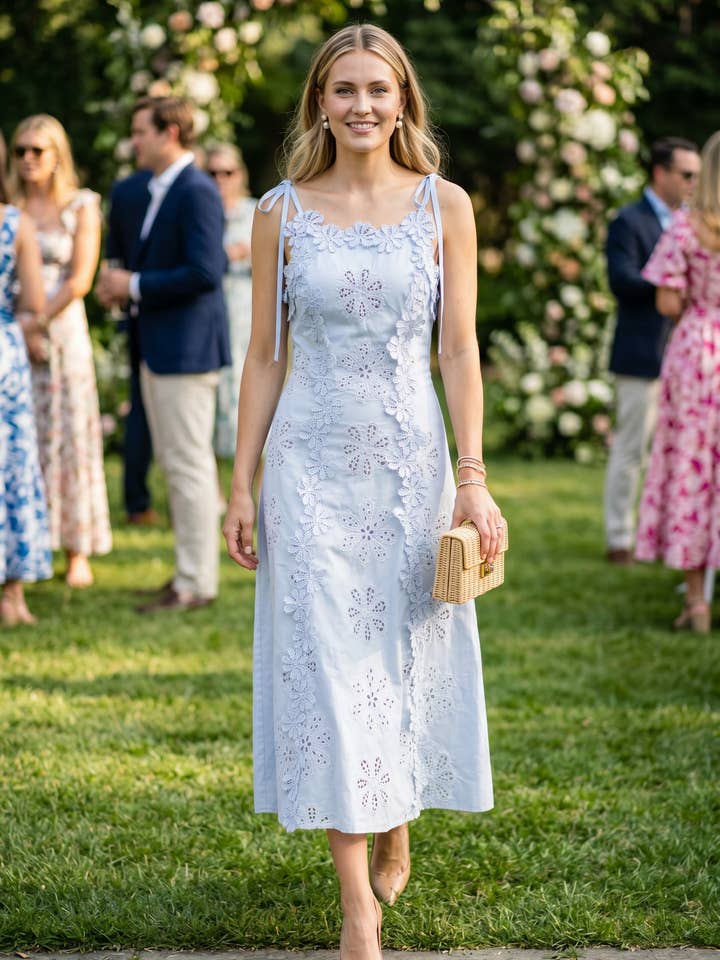 Periwinkle Garden Midi - periwinkle