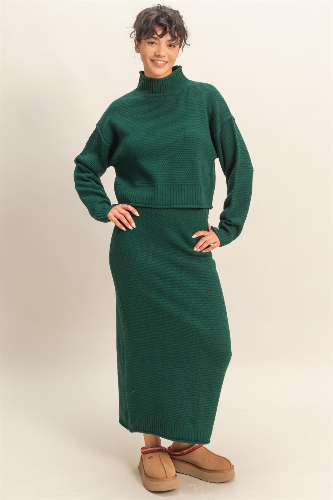 Knit Sweater Skirt Set