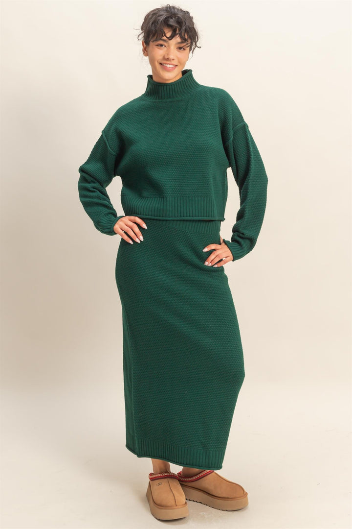 Knit Sweater Skirt Set