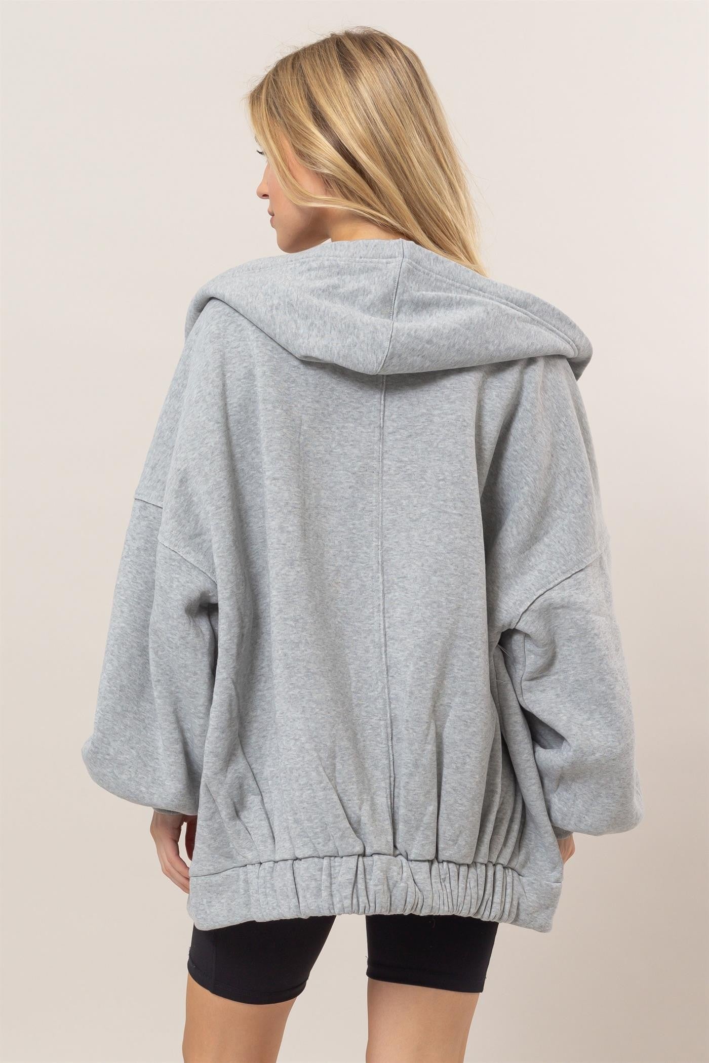 Oversized Zip Hoodie