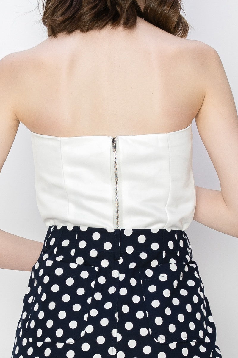 Sabrina Strapless Top