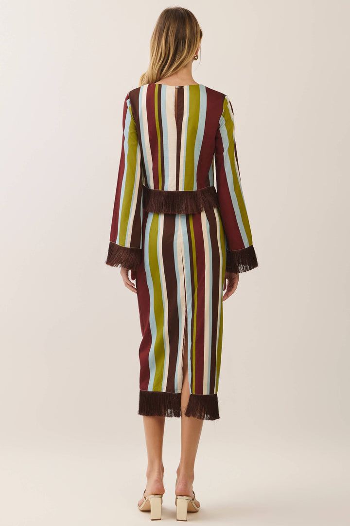 Hailey Set in multicolor stripe