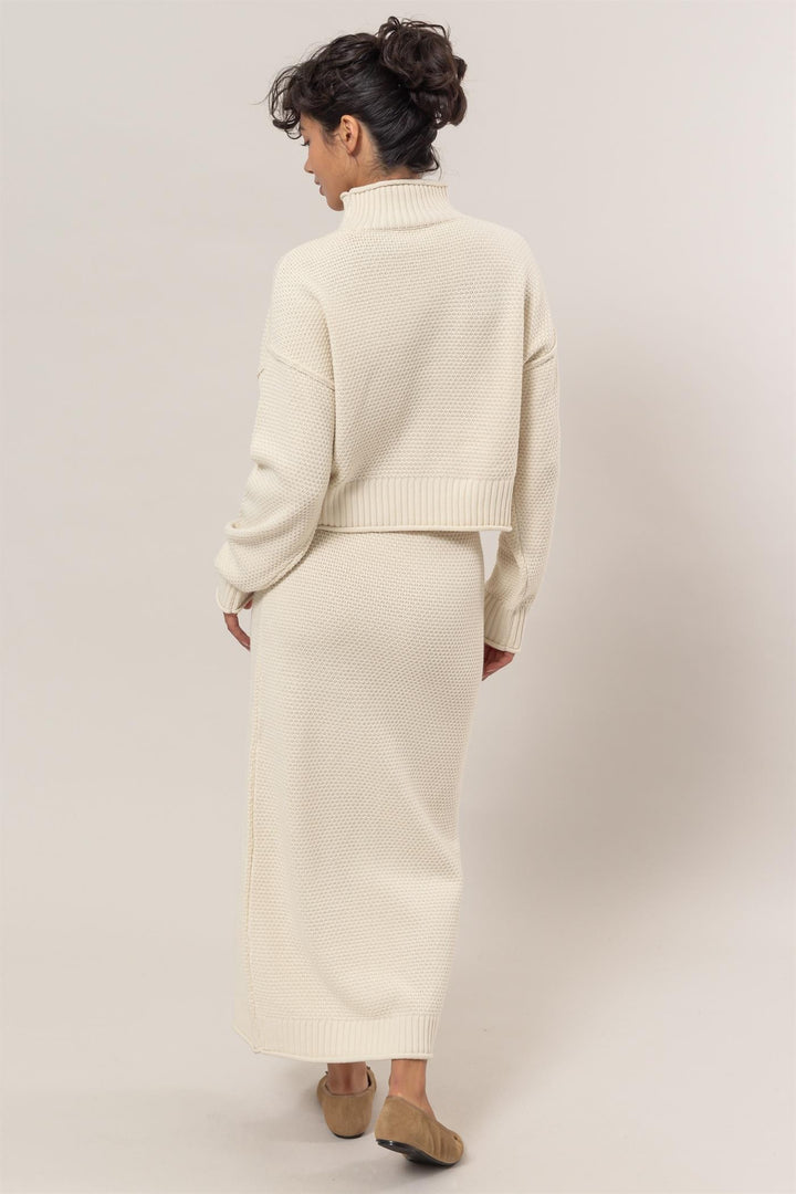 Knit Sweater Skirt Set