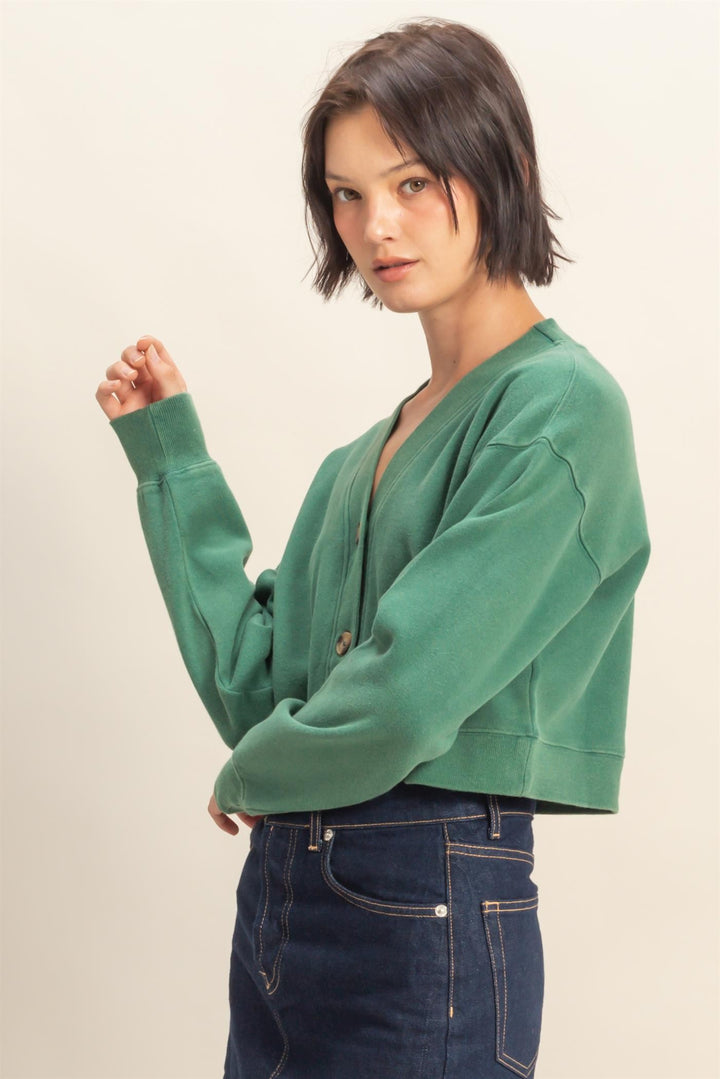 Sweatshirt Cardigan