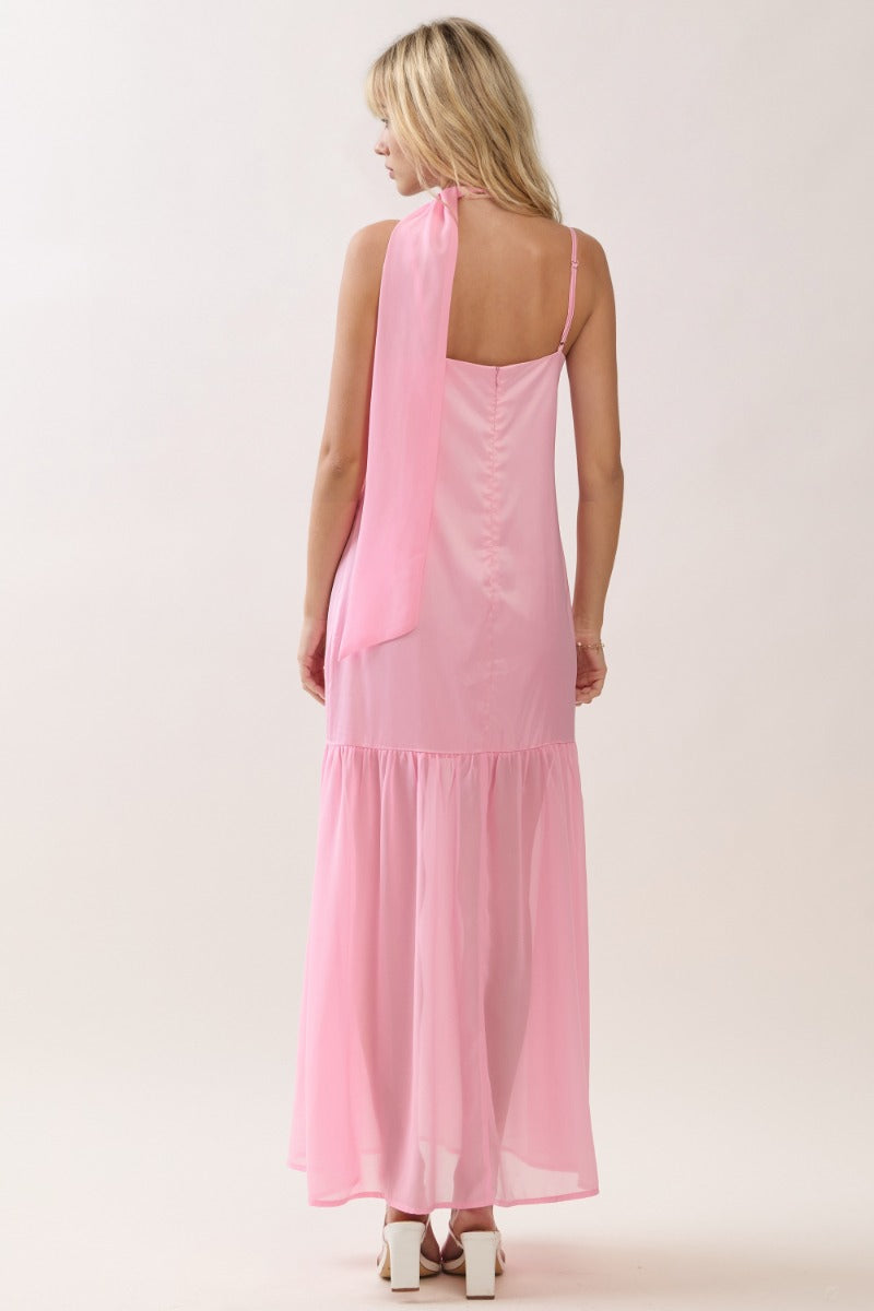 Chiffon Scarf Accent Maxi