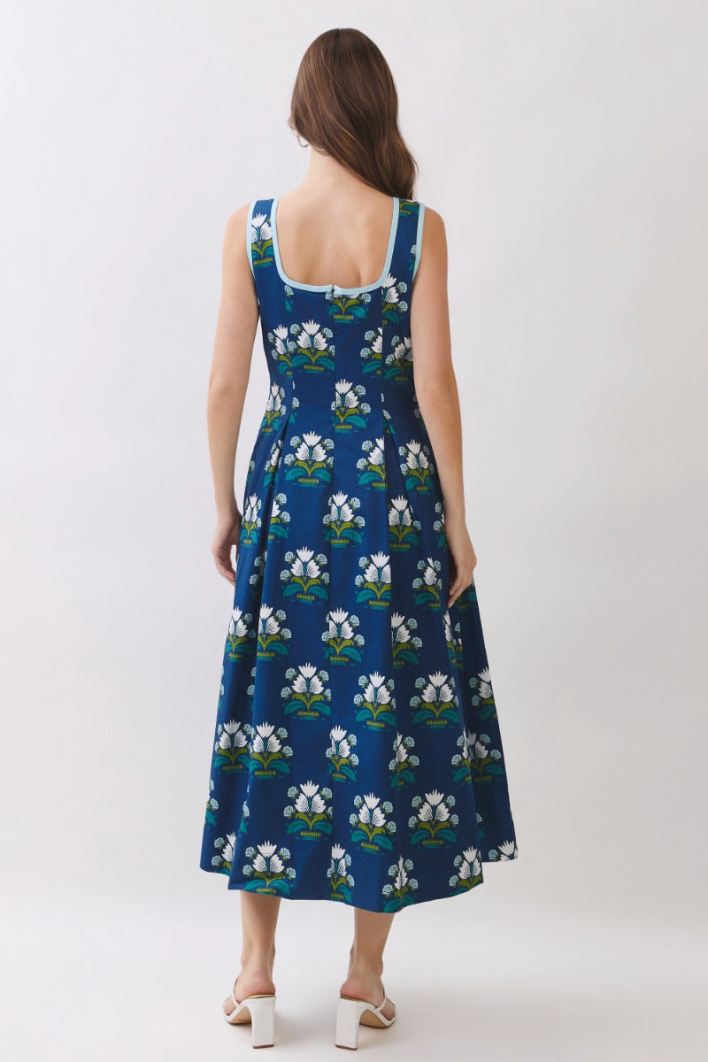 Isadora Dress in Navy