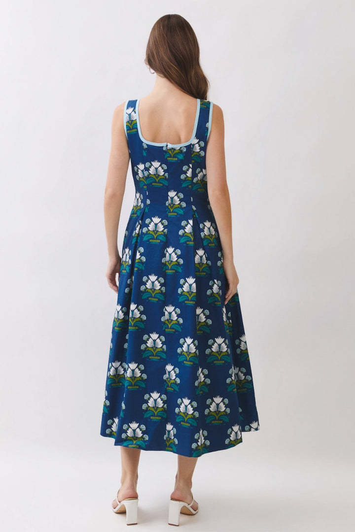 Isadora Dress in Navy