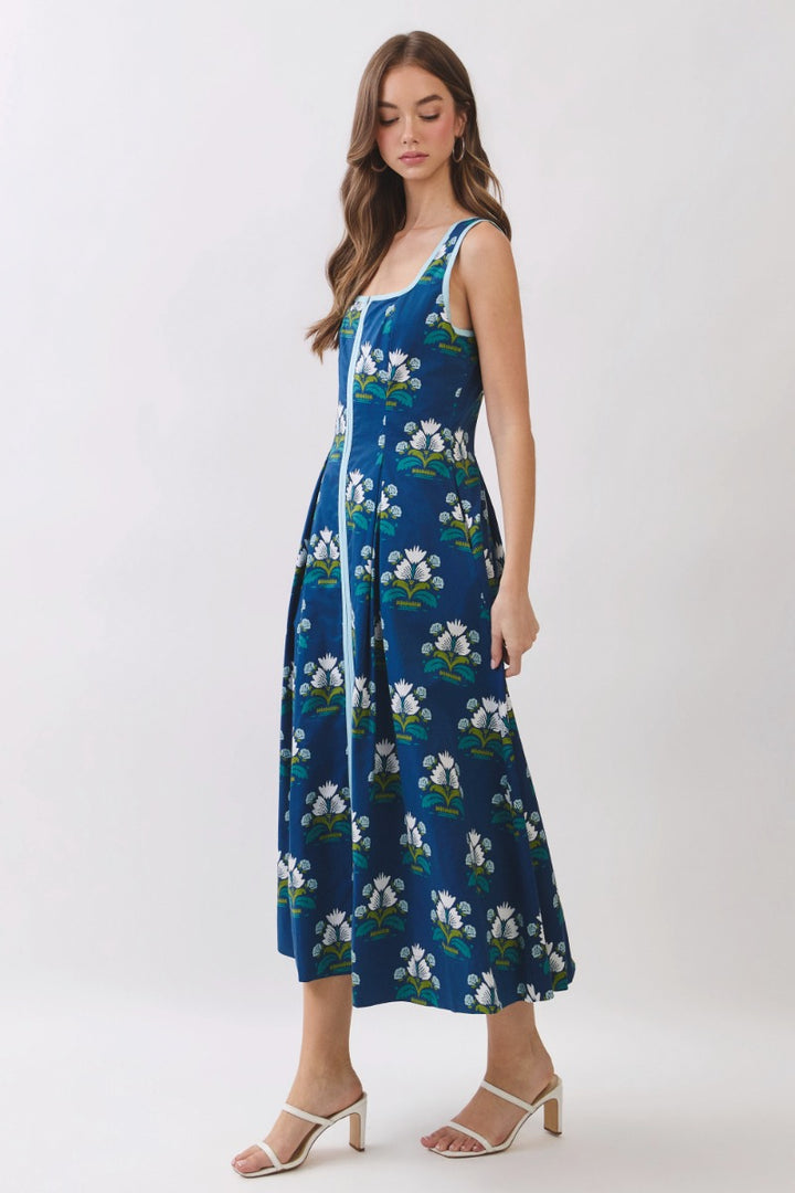 Isadora Dress in Navy