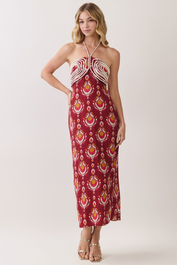 Dulcie Dress — BURGUNDY