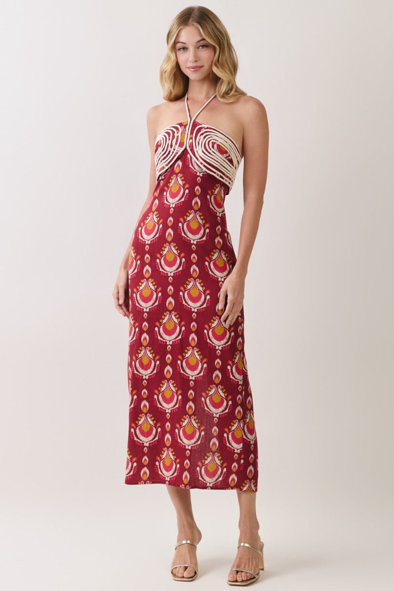 Dulcie Dress — BURGUNDY