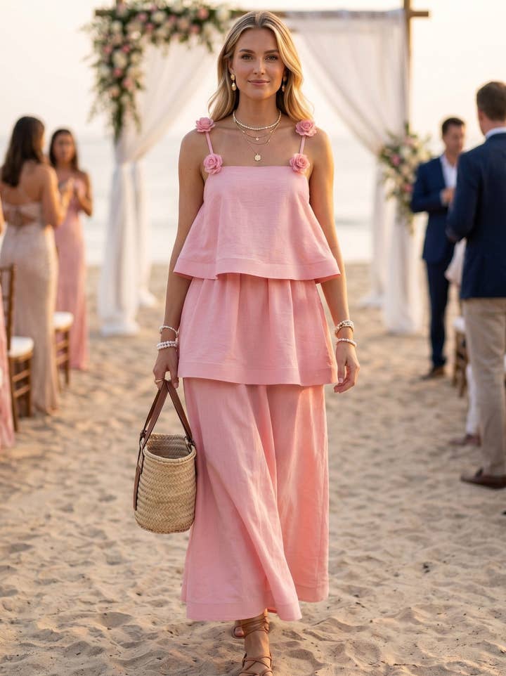 Magnolia Maxi Dress - pink