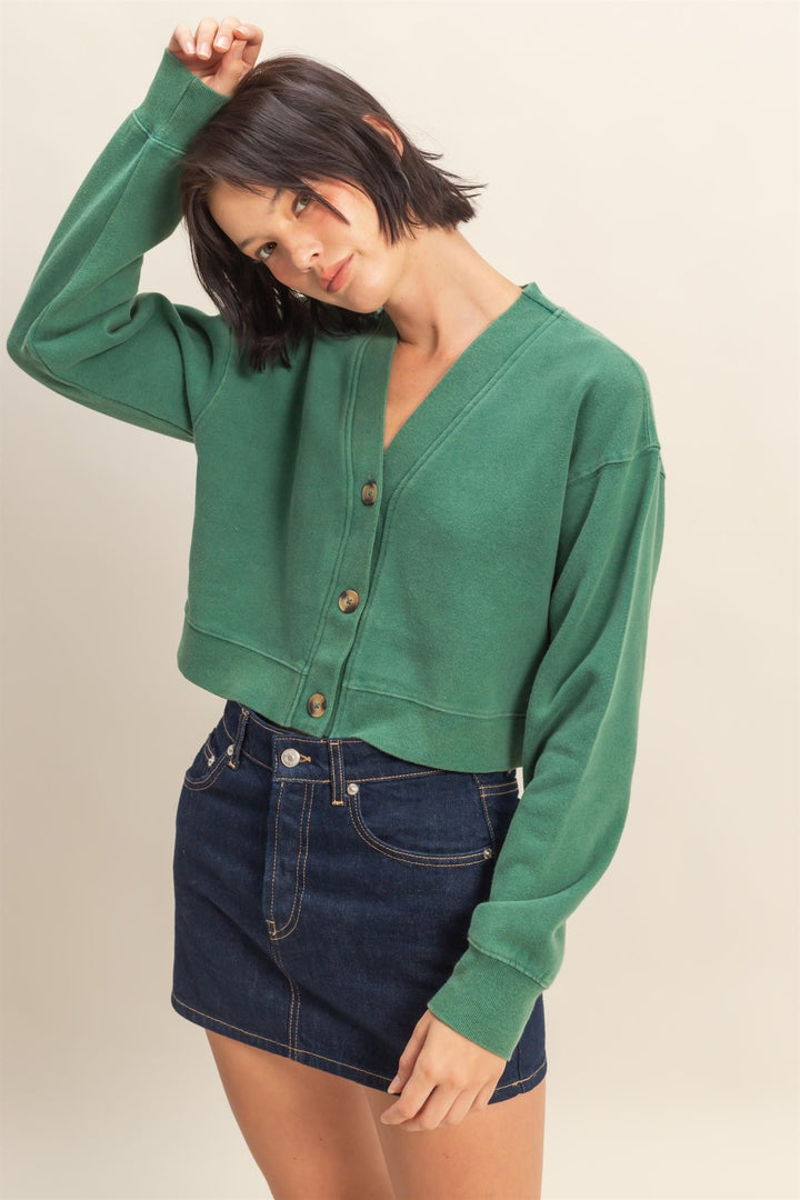 Sweatshirt Cardigan