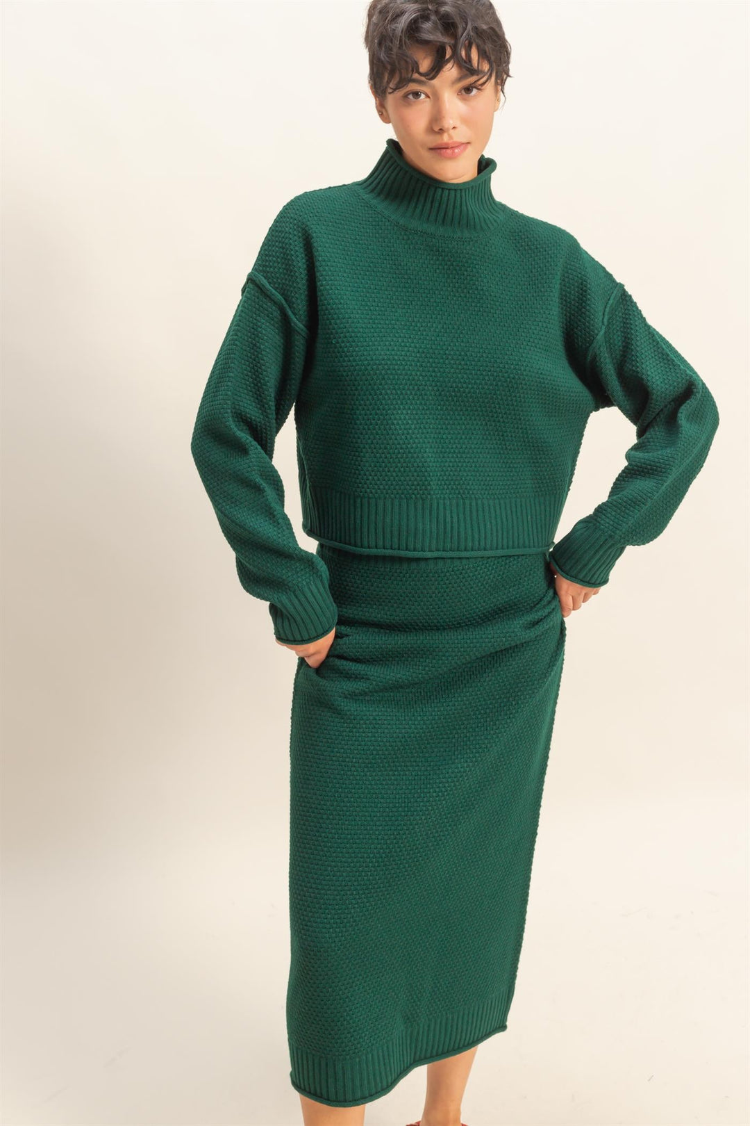 Knit Sweater Skirt Set