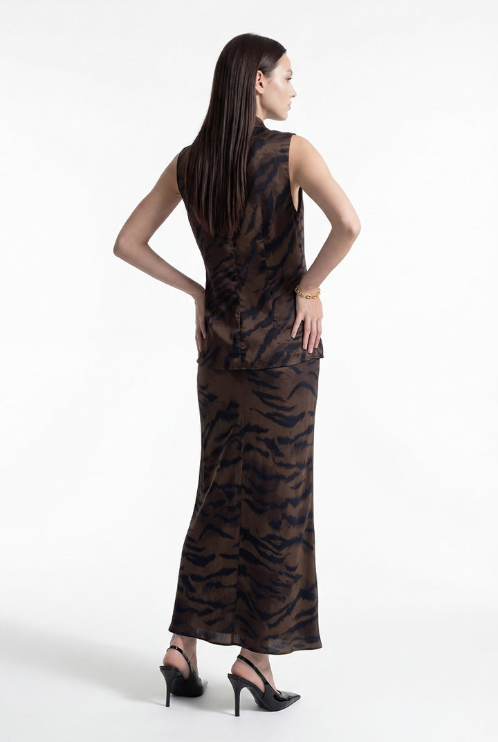 Maris Skirt - Brown/Taupe