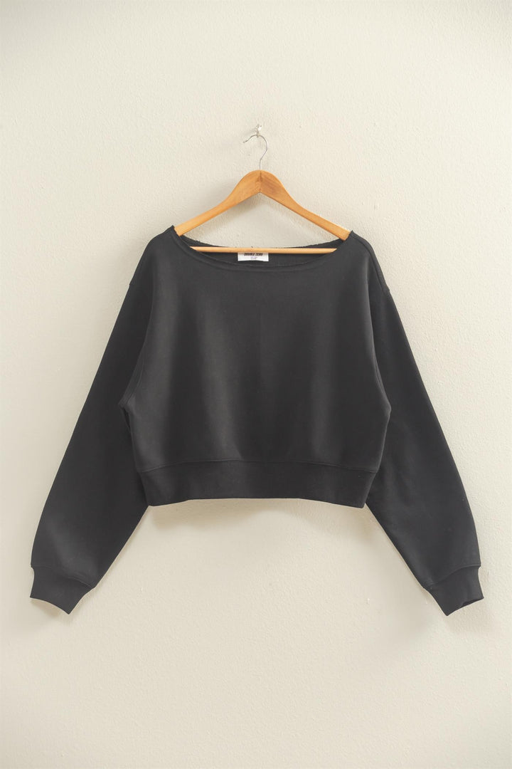 Relaxed Boat Neck Sweatshirt