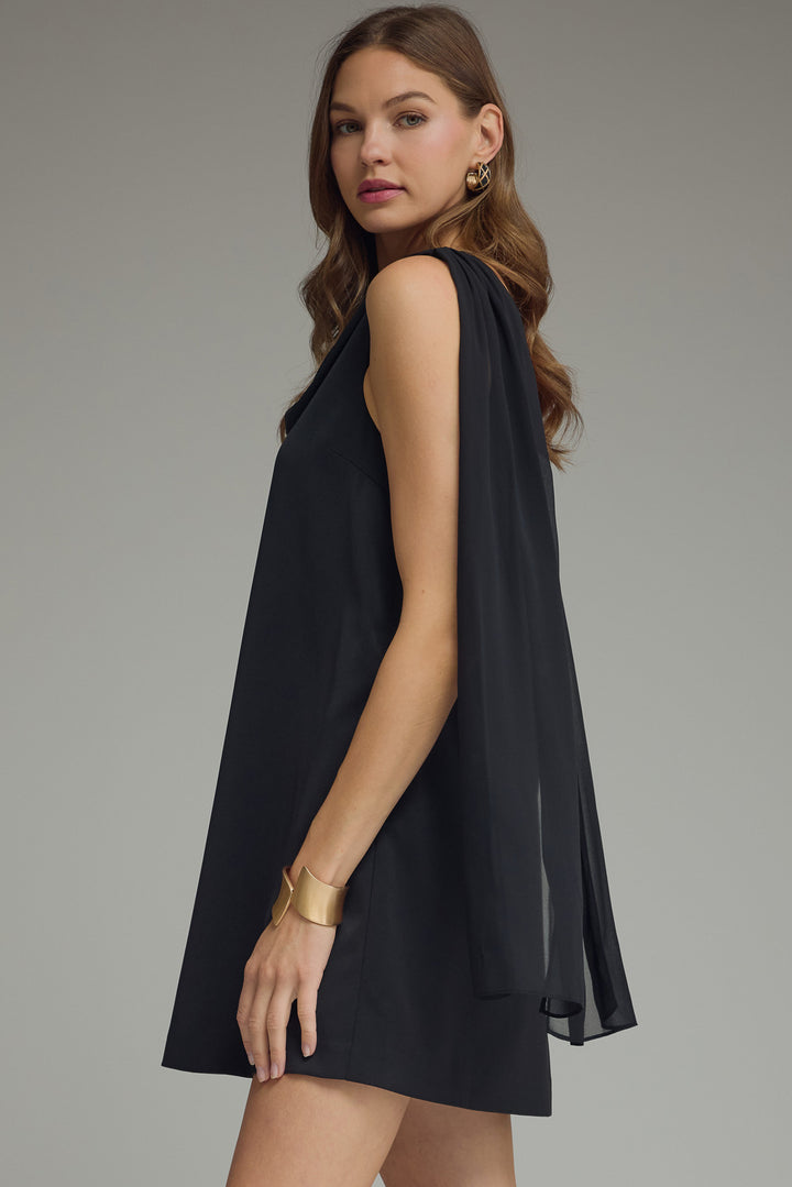 Charleston Cowl Mini Dress