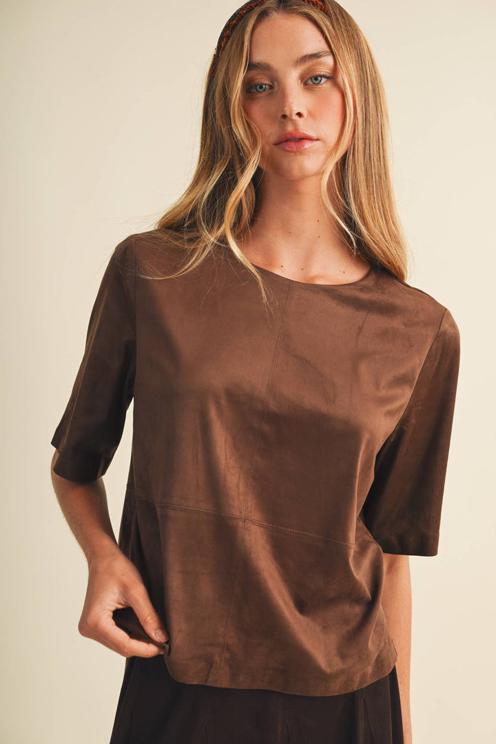 Francine Top in Espresso
