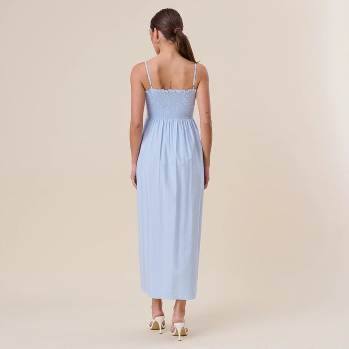 Sky Pintuck Dress