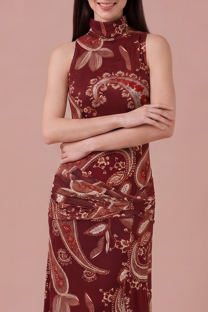 Selena Dress - Burgundy
