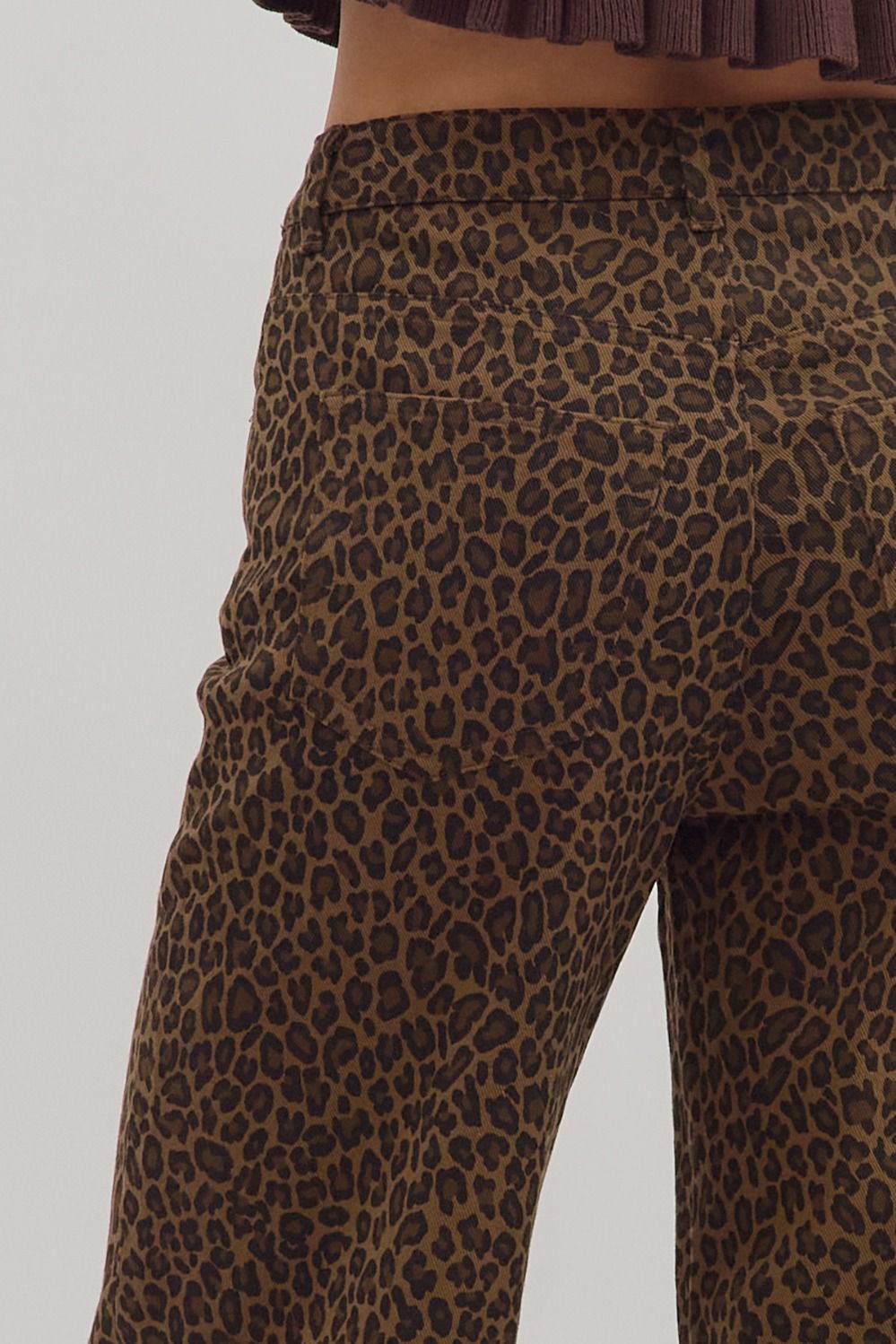 Leopard Ruffle Jeans