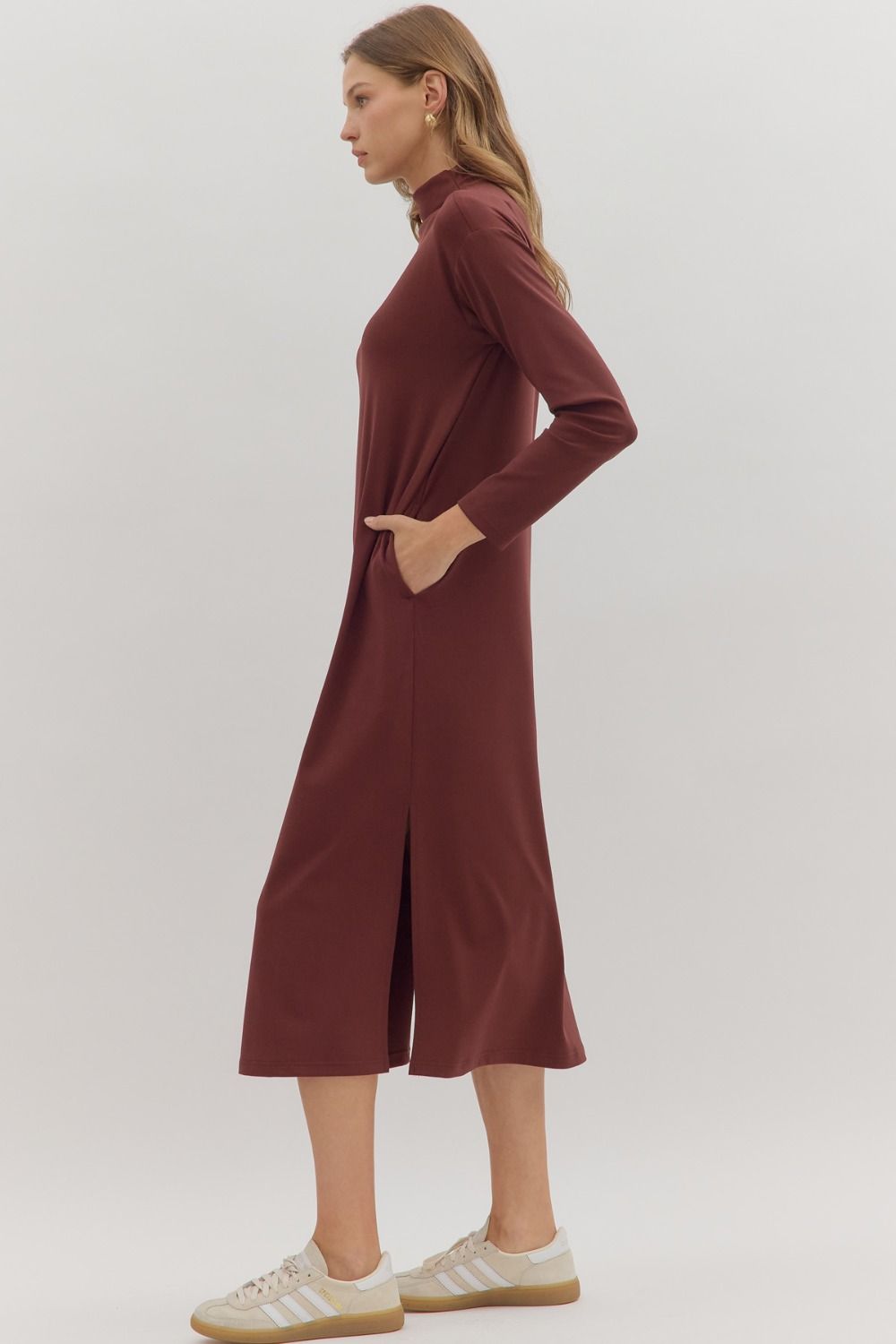 Turtleneck Shirt Dress