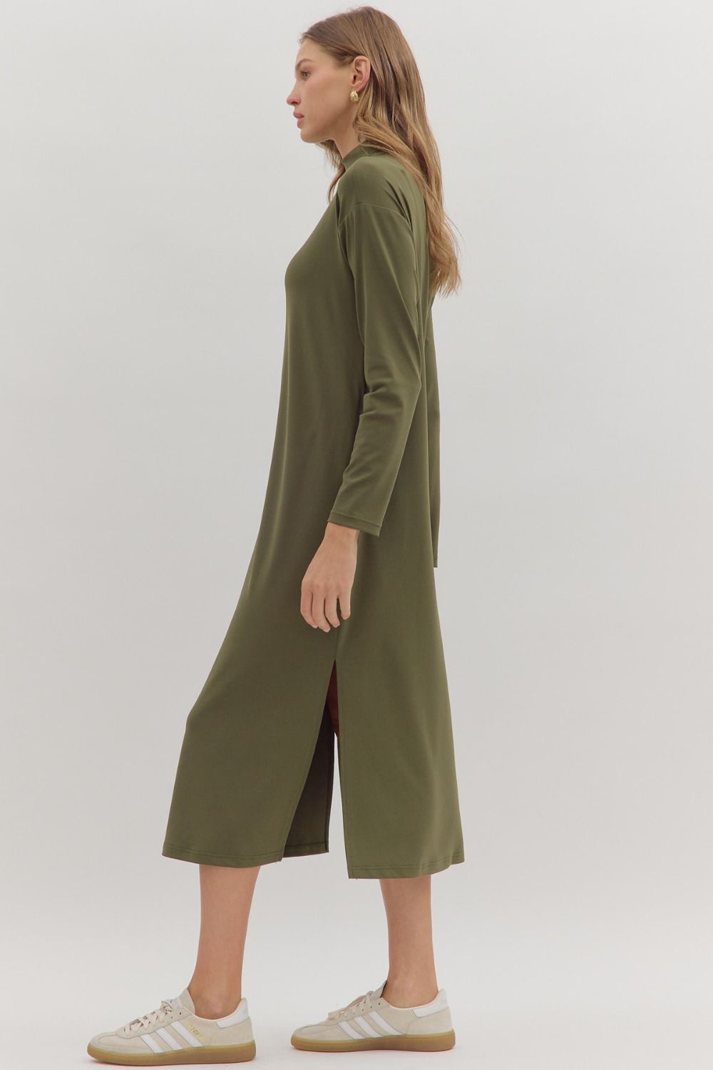 Turtleneck Shirt Dress